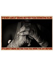 Boxing It's Not About Being Better 36x24 Poster front