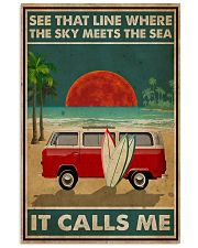 Surfing The Sky Meets The Sea 16x24 Poster front