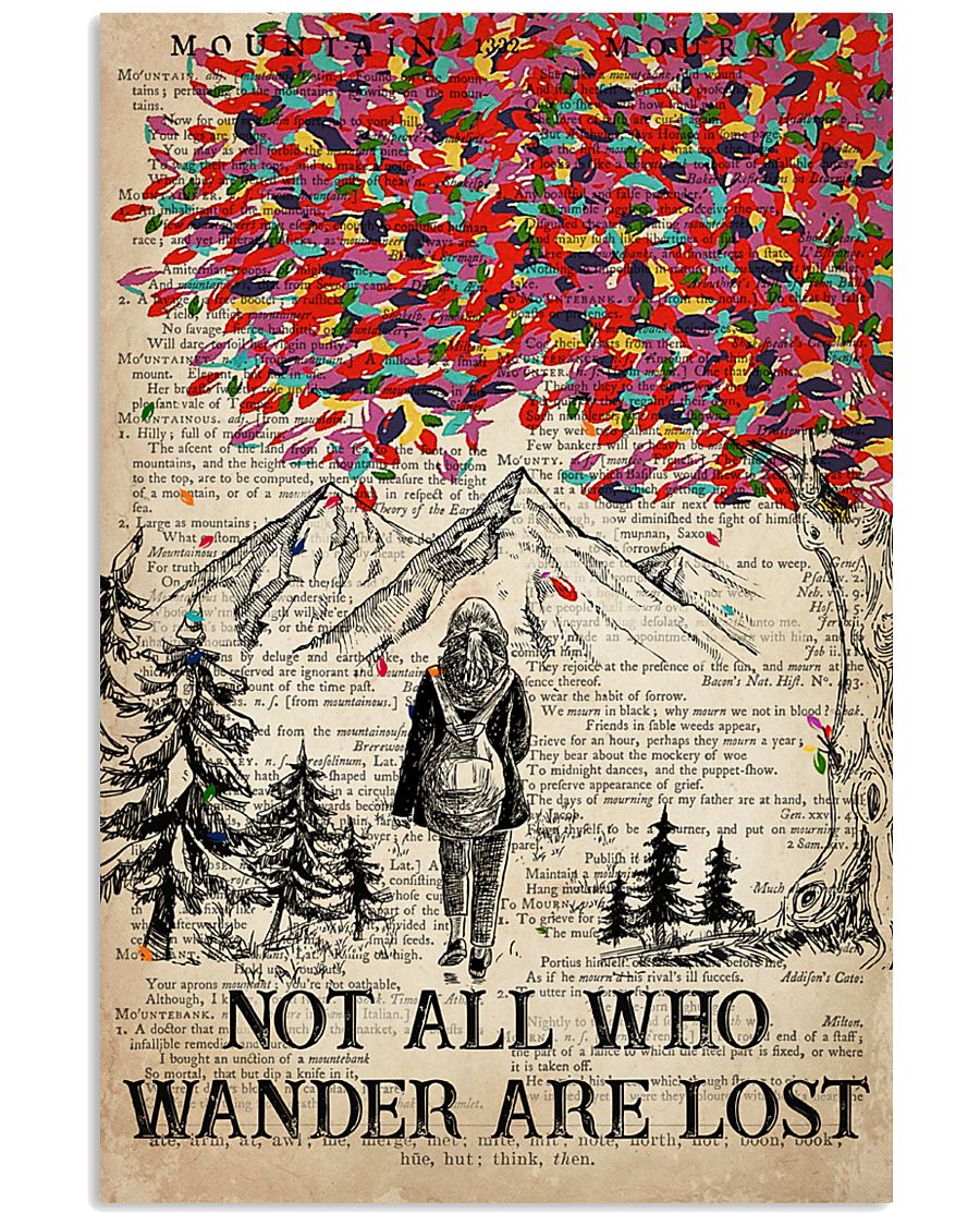 Hiking Wander Are Lost 16x24 Poster