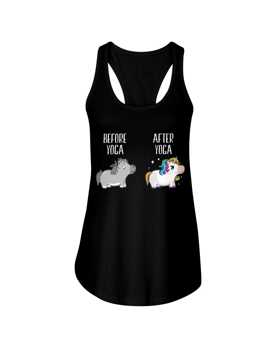 Before and After Yoga Ladies Flowy Tank