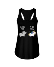 Before and After Yoga Ladies Flowy Tank front