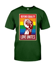 Defend Equality Love Unites Classic T-Shirt thumbnail