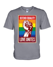 Defend Equality Love Unites V-Neck T-Shirt thumbnail