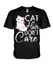 Cat hair V-Neck T-Shirt thumbnail