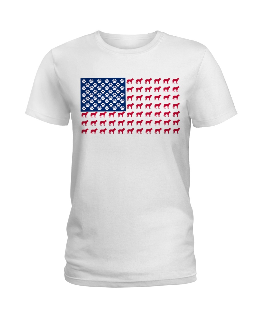 Bull Mastiff flag Ladies T-Shirt