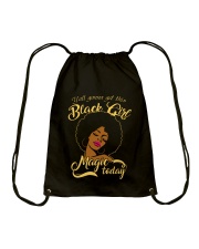 Black Girl Drawstring Bag thumbnail