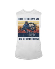 Cycling I Do Stupid Things Sleeveless Tee tile
