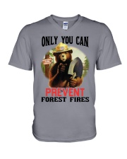 Only you can prevent forest fires V-Neck T-Shirt thumbnail