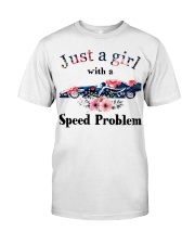 Racing Just A Girl With A Speed Problem Classic T-Shirt tile