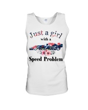 Racing Just A Girl With A Speed Problem Unisex Tank tile