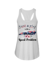 Racing Just A Girl With A Speed Problem Ladies Flowy Tank tile