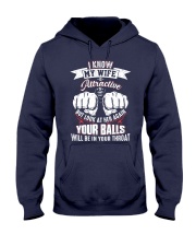 I know my wife Hooded Sweatshirt front
