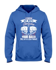 I know my wife Hooded Sweatshirt front