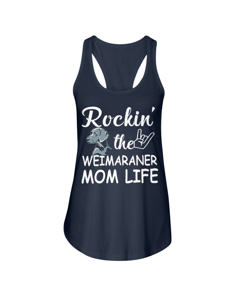 weimaraner mom life Ladies Flowy Tank