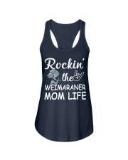 weimaraner mom life Ladies Flowy Tank front