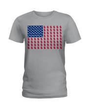 rabbit flag Ladies T-Shirt tile