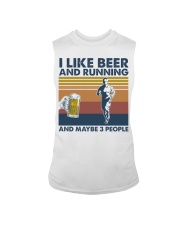 Running I Like Beer And Running Sleeveless Tee tile