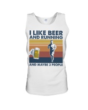 Running I Like Beer And Running Unisex Tank tile