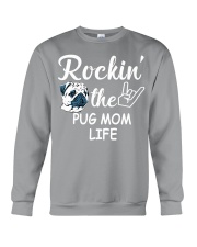 pug mom life Crewneck Sweatshirt thumbnail