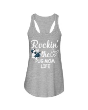 pug mom life Ladies Flowy Tank thumbnail