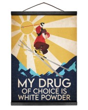 Skiing My Drug Of Choice 12x16 Black Hanging Canvas thumbnail