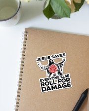Game jesus Saves Sticker - Single (Vertical) aos-sticker-single-vertical-lifestyle-front-16