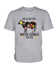 Farm Cow Life Is Better - Hoodie And T-shirt V-Neck T-Shirt thumbnail