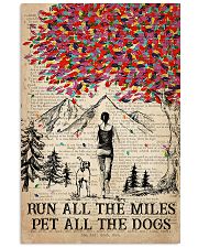 Running Run All The Miles Vertical Poster tile