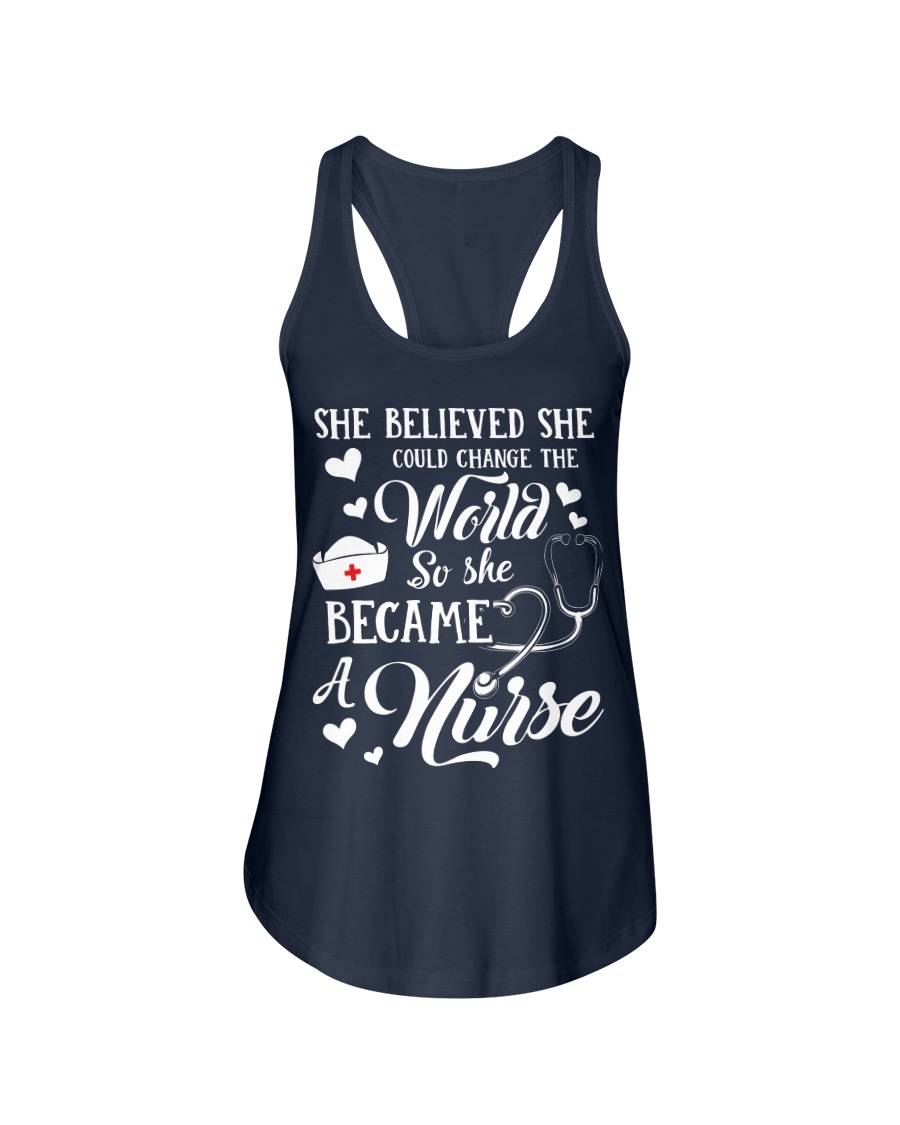 nurse Ladies Flowy Tank