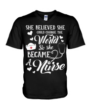 nurse V-Neck T-Shirt thumbnail