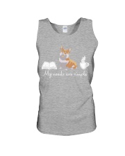 My needs are simple Unisex Tank thumbnail