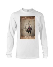 Skiing And Dogs Make Me Happy Long Sleeve Tee tile