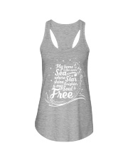 My Home Is The Open Sea where Star Shine Brighter Ladies Flowy Tank thumbnail
