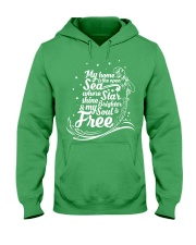 My Home Is The Open Sea where Star Shine Brighter Hooded Sweatshirt thumbnail