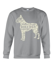 Life is better with boxers around Crewneck Sweatshirt thumbnail