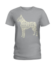 Life is better with boxers around Ladies T-Shirt thumbnail