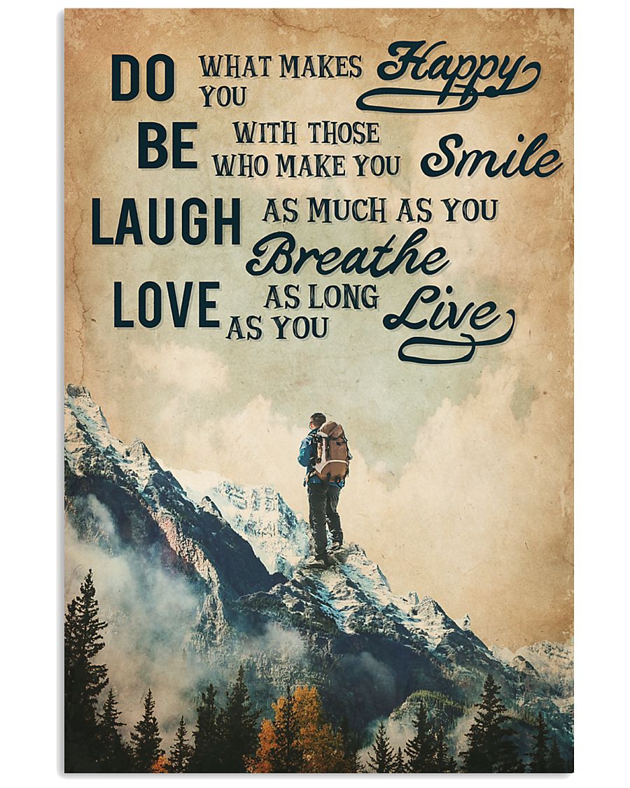 Hiking Laugh Love Live 16x24 Poster