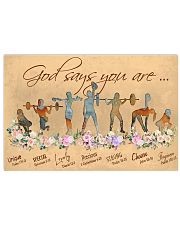 Gym God Says You Are 36x24 Poster front
