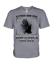 Father and Son V-Neck T-Shirt thumbnail