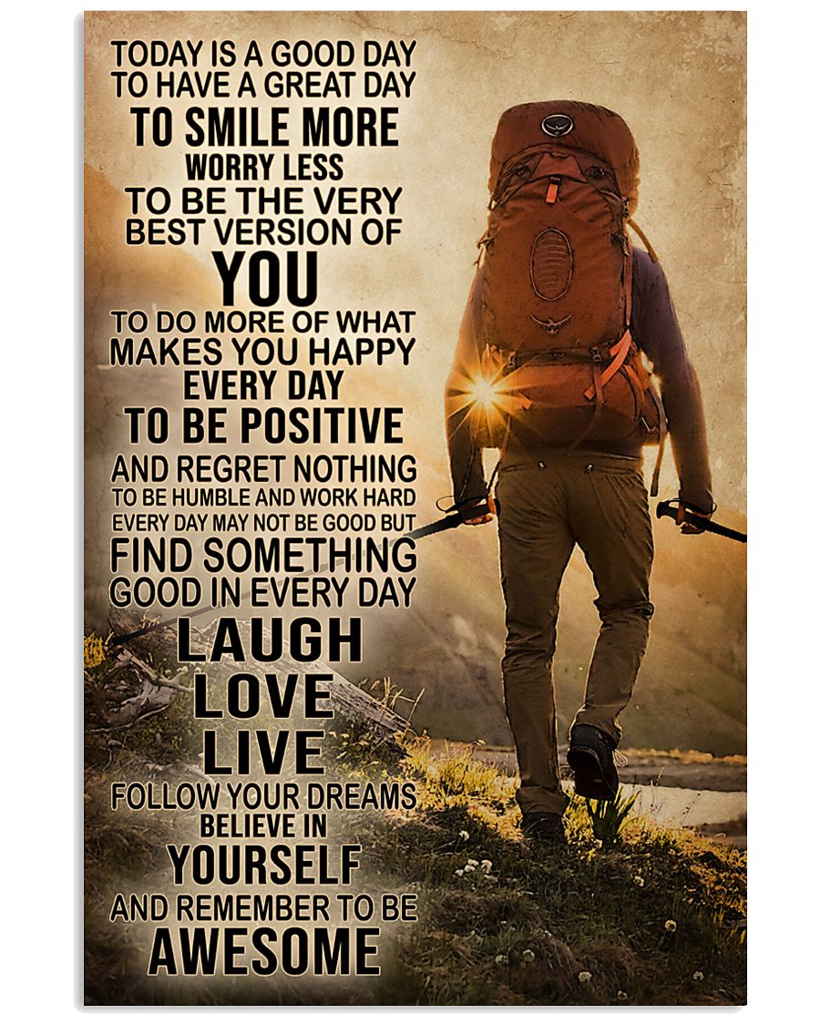 Hiking Laugh Love Live 16x24 Poster