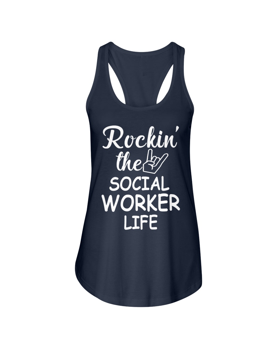 Social worker life Ladies Flowy Tank