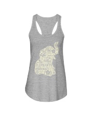 Life is better with elephant around Ladies Flowy Tank tile