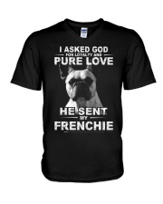 Frenchie V-Neck T-Shirt thumbnail