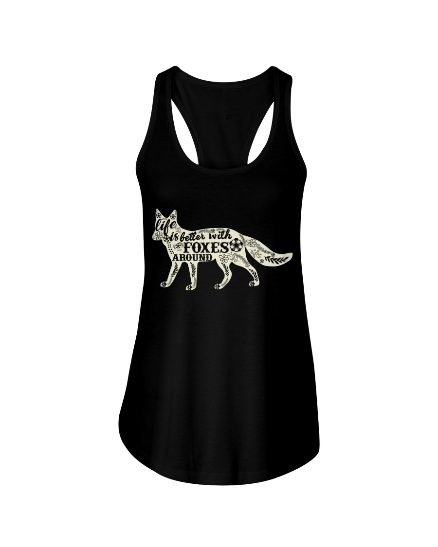 Life is better with foxes around Ladies Flowy Tank
