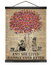 Just A Girl Who Loves Books 16x20 Black Hanging Canvas thumbnail