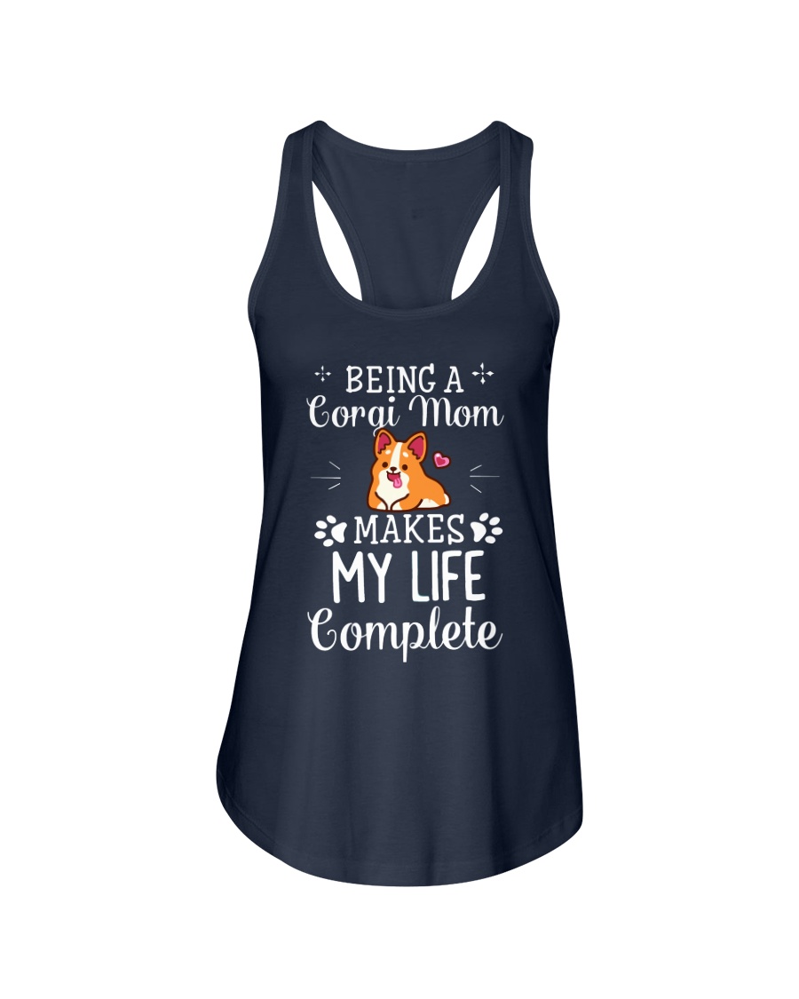Corgi mom Ladies Flowy Tank