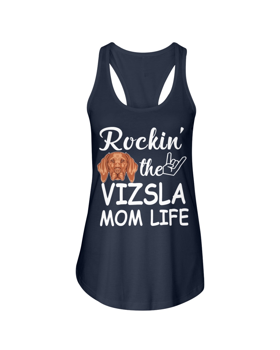 vizsla mom life Ladies Flowy Tank