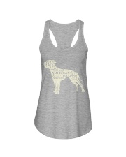 Life is better with american bulldogs around Ladies Flowy Tank tile