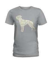 Life is better with american bulldogs around Ladies T-Shirt thumbnail