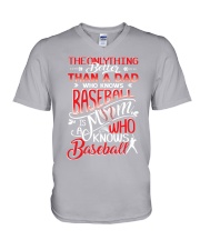 Baseball Mom V-Neck T-Shirt thumbnail